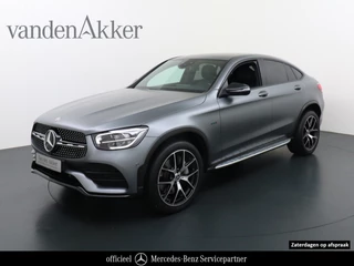 Mercedes-Benz GLC 300e Coupé AMG 4Matic // Burmester / Magno Grijs // 20 inch // Treeplanken // Night pakket