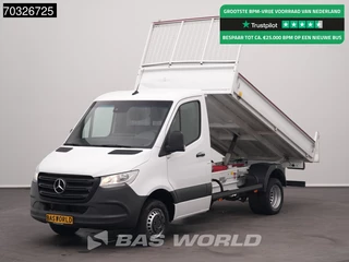 Mercedes-Benz Sprinter 515 CDI Dubbellucht 3,5t Trekhaak Kipper 150PK Airco Cruise Euro6 Tipper Benne Kieper Airco Trekhaak Cruise control